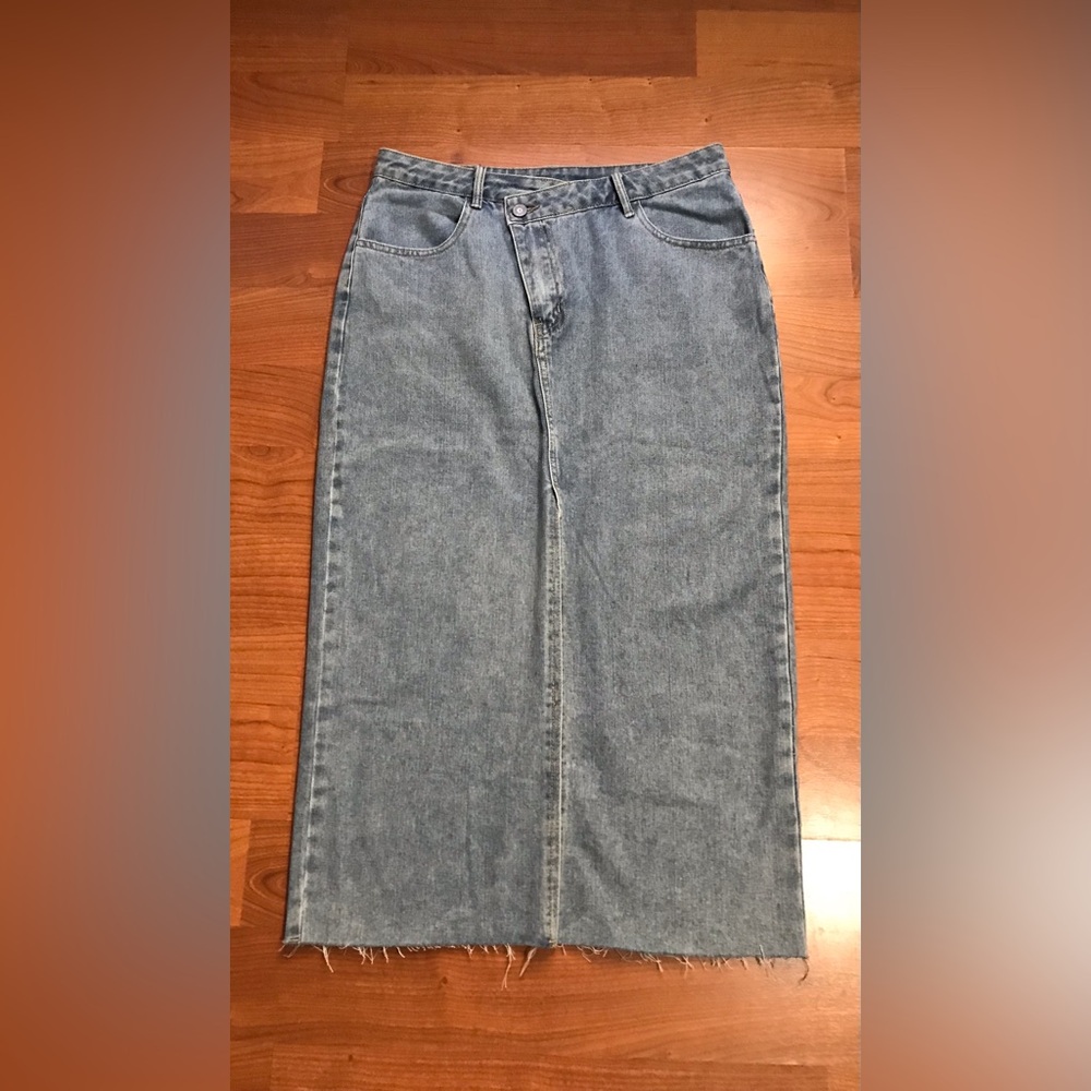 HG women’s ( junior ) Maxi split denim maxi skirt